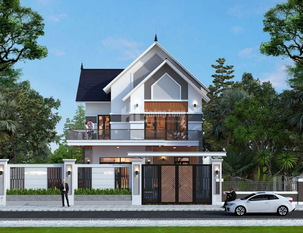 Thiết kế biệt thự 2 tầng mái Thái 314m2 tại Bình Lục Hà Nam
