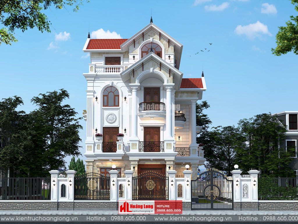 Thiết kế Biệt thự 4 tầng mái Thái tại Võ Nhai Thái Nguyên [HL202022]