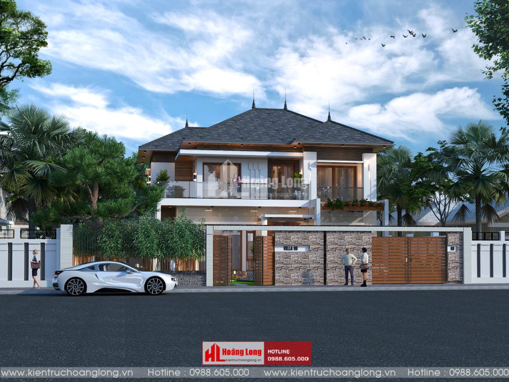 Thiết kế biệt thự 2 tầng hiện đại tại Phủ Lý Hà Nam [HL900420]