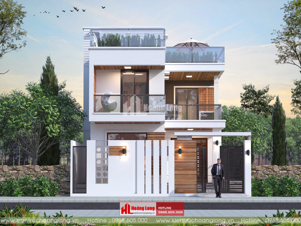 Thiết kế biệt thự 2 tầng hiện đại tại Thành phố Bắc Kạn [HL970119]