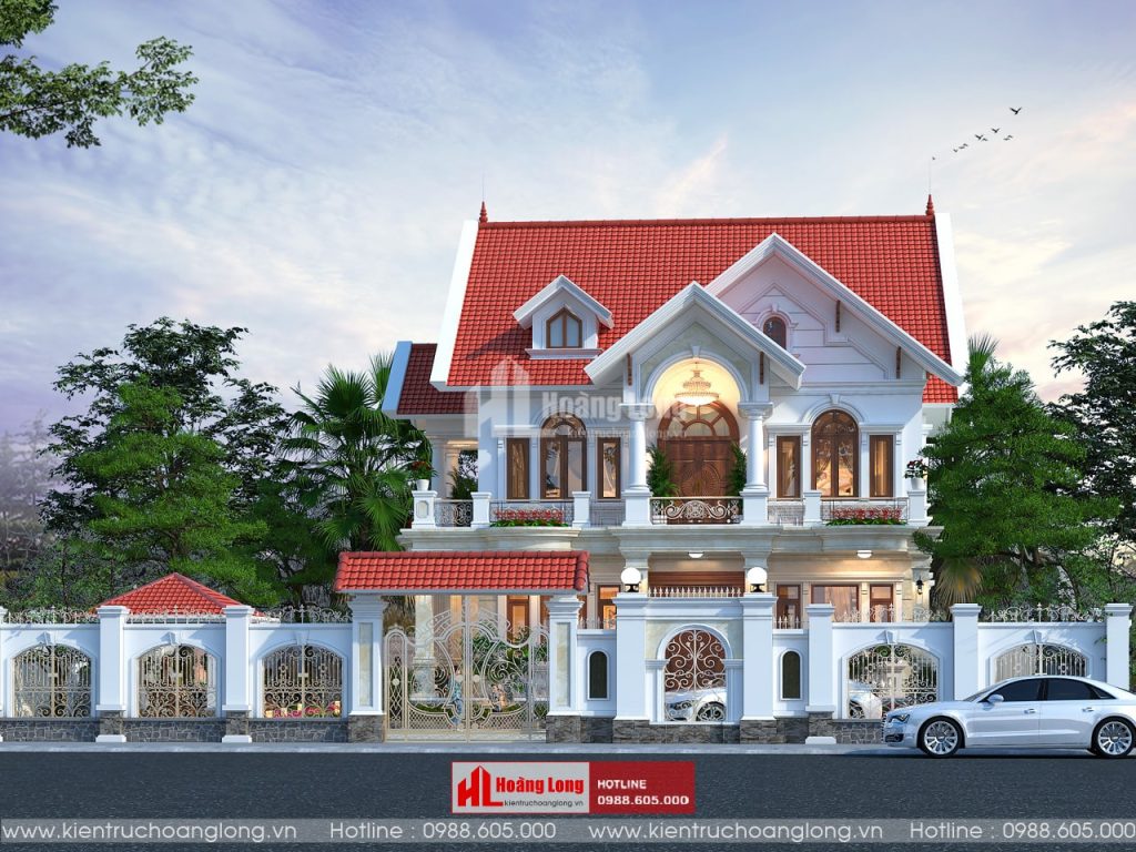 Thiết kế biệt thự 2 tầng mái Thái tại Kim Sơn Ninh Bình [HL350420]