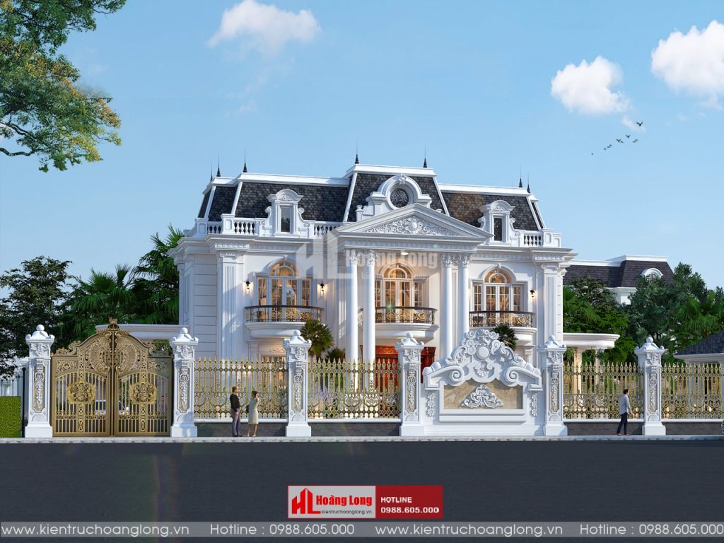 Thiết kế biệt thự 2 tầng tân cổ điển tại Tam Điệp Ninh Bình [HL350520]
