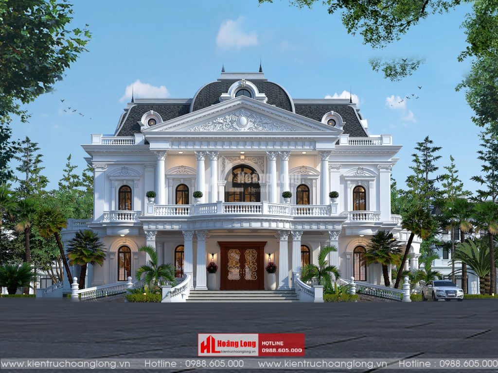 Thiết kế biệt thự 2 tầng tân cổ điển tại Thiệu Hóa Thanh Hóa [HL360219]