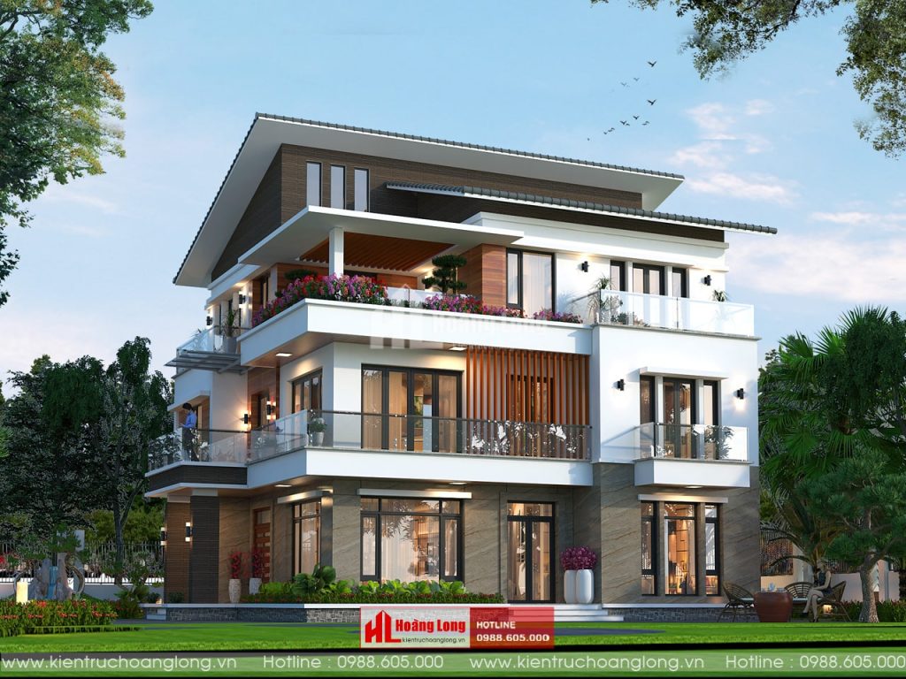 Thiết kế biệt thự 3 tầng hiện đại tại Ân Thi Hưng Yên [HL890719]