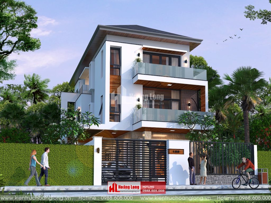Thiết kế biệt thự 3 tầng hiện đại tại Vụ Bản Nam Định [HL180720]