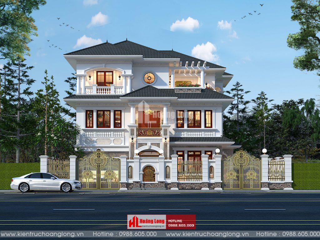 Thiết kế biệt thự 3 tầng mái Nhật tại Mỹ Hào Hưng Yên [HL890321]