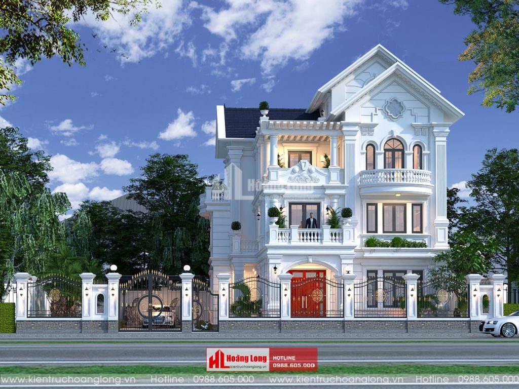 Thiết kế biệt thự 3 tầng mái Thái tại Tam Đảo Vĩnh Phúc [HL880121]