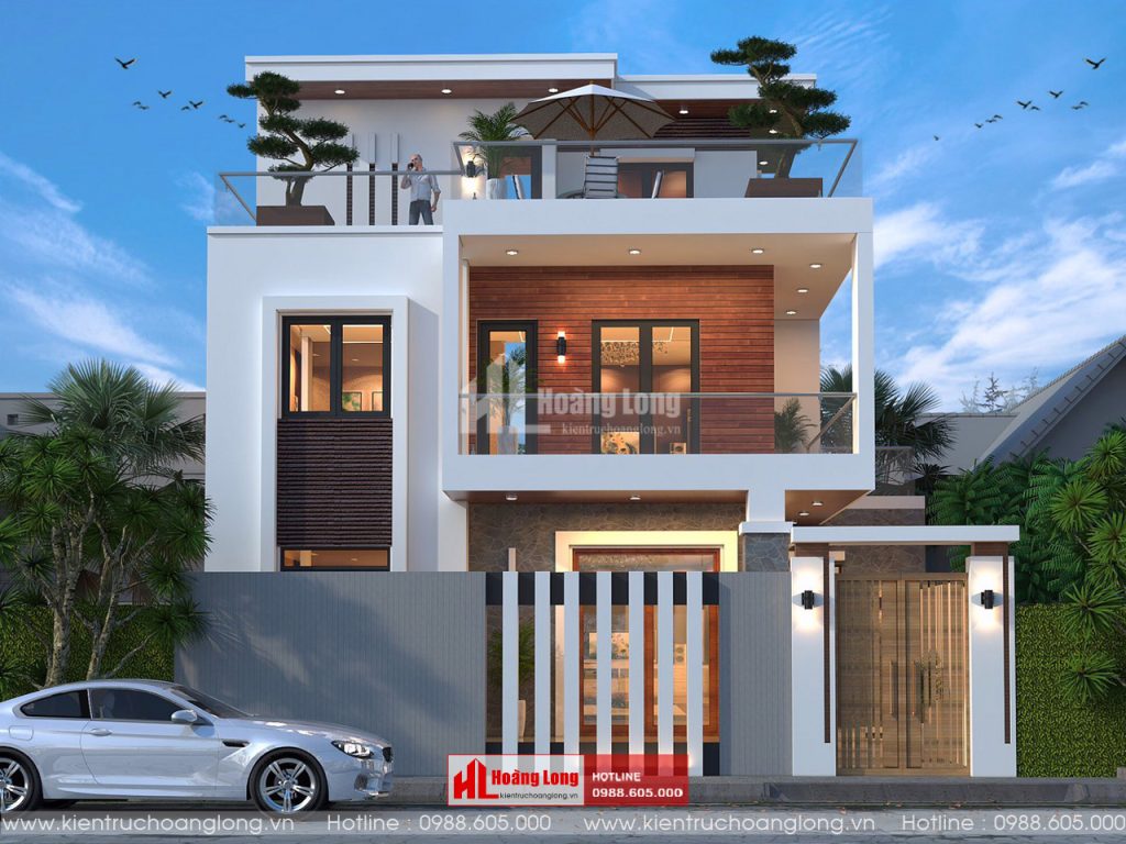 Thiết kế biệt thự 3 tầng hiện đại tại Đông Anh Hà Nội [HL290723]