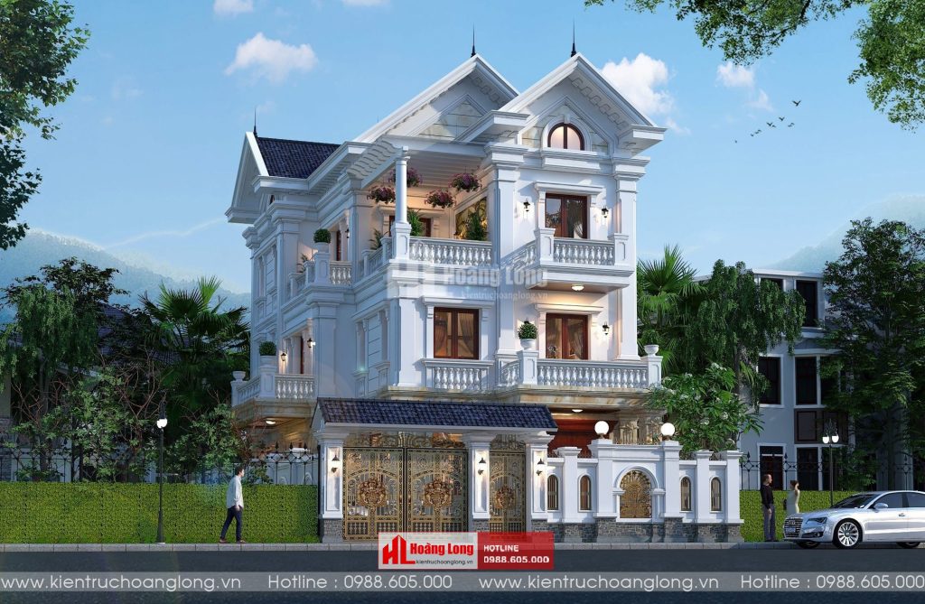 Thiết kế biệt thự 3 tầng tân cổ điển tại Kinh Môn Hải Dương [HL340920]