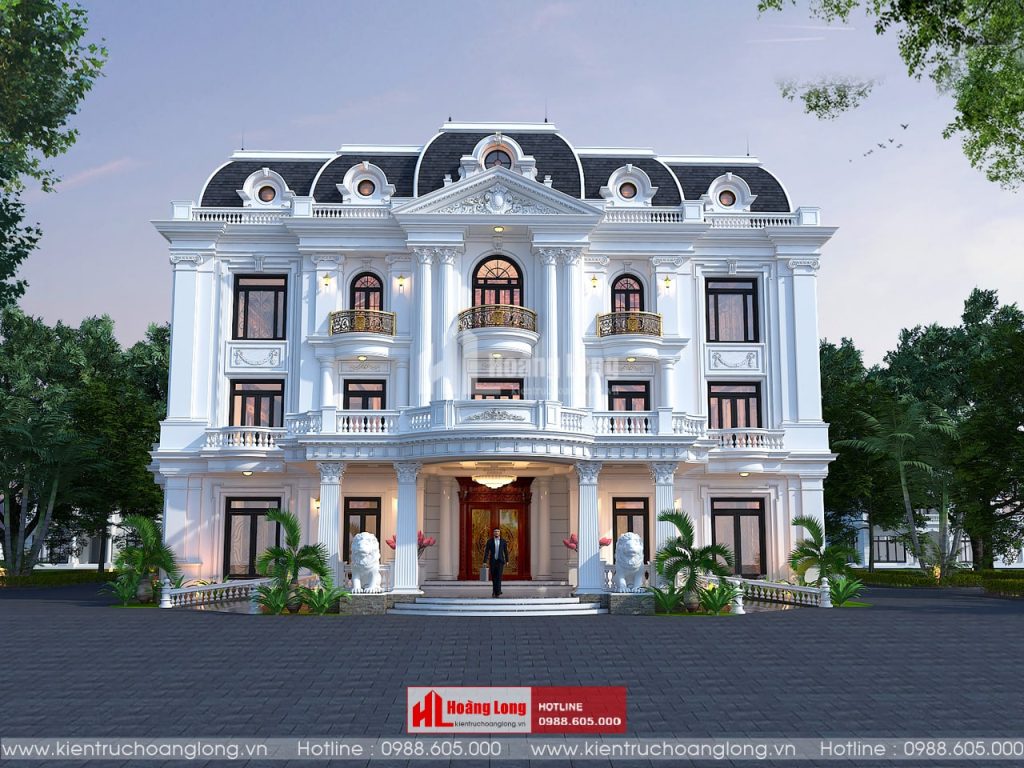 Thiết kế biệt thự 3 tầng tân cổ điển tại Phù Cừ Hưng Yên [HL891319]