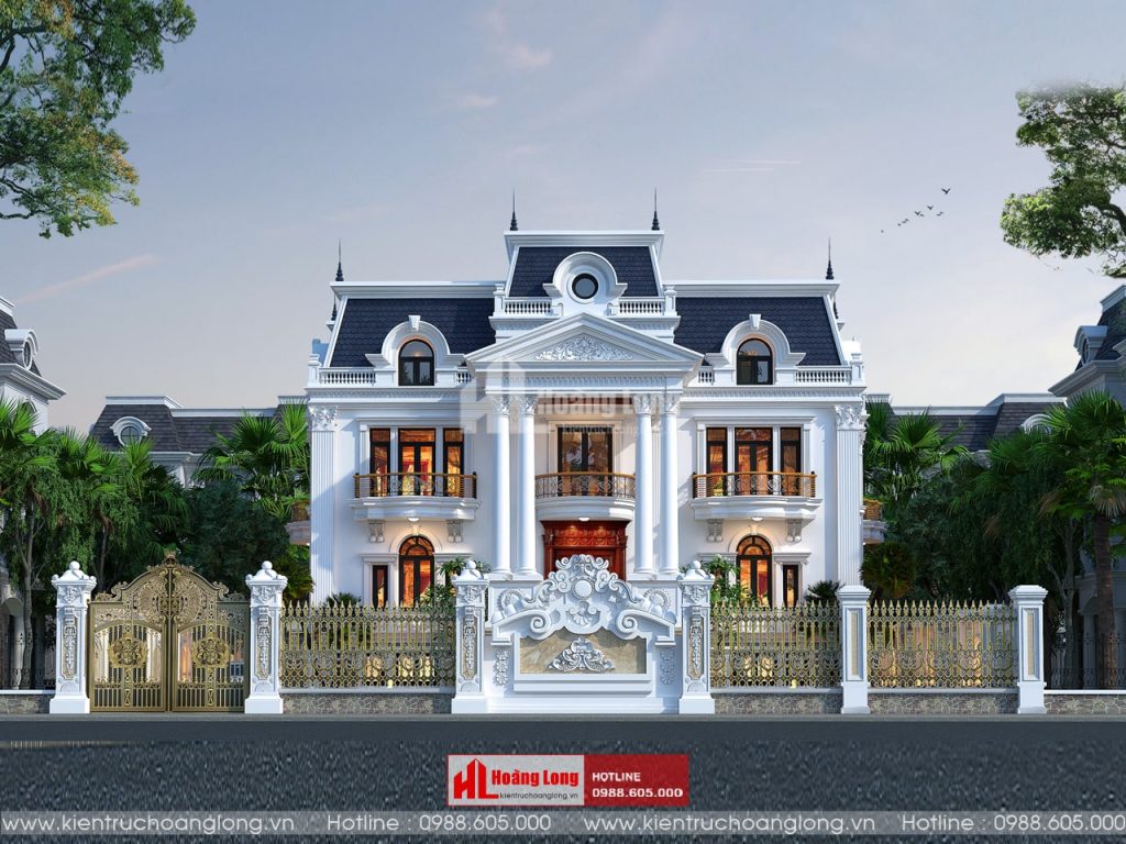 Thiết kế biệt thự 3 tầng tân cổ điển tại Vũ Thư Thái Bình [HL170320]