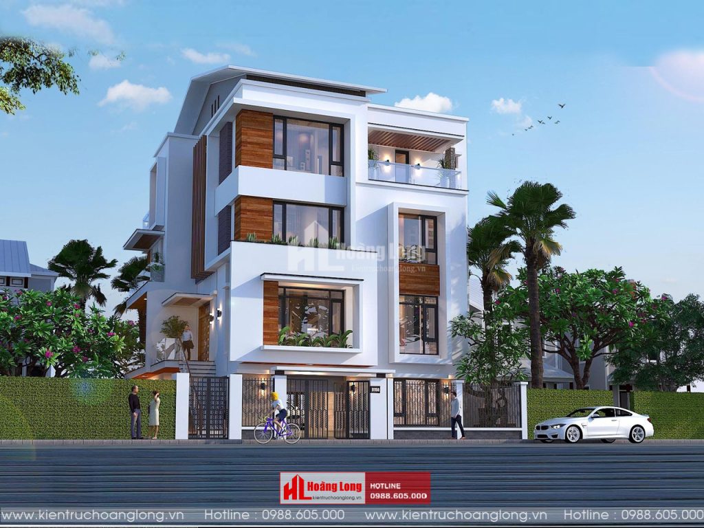 Thiết kế biệt thự 4 tầng hiện đại tại Thành Phố Thái Nguyên [HL200922]