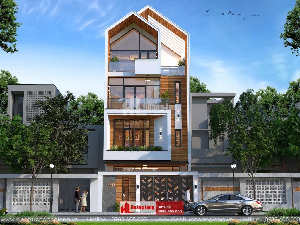 Thiết kế nhà phố 4 tầng hiện đại tại Mỹ Hào Hưng Yên [HL891121]