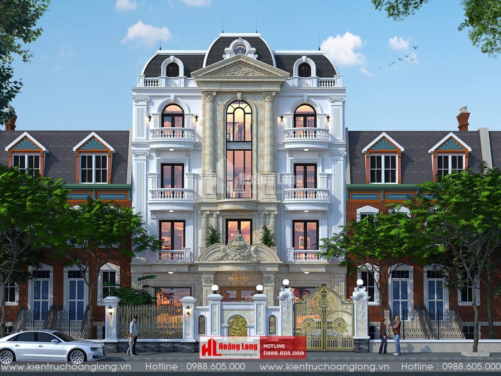 Thiết Kế Biệt Thự 4 Tầng Tân Cổ Điển Tại Ba Chẽ Quảng Ninh [Hl140521]