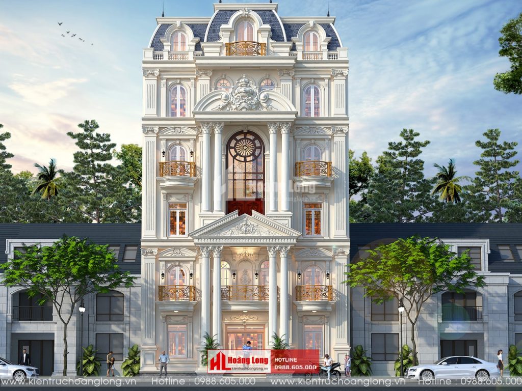 Thiết Kế Khách Sạn 5 Tầng Tân Cổ Điển Tại Thành Phố Thanh Hóa [Hl360919]