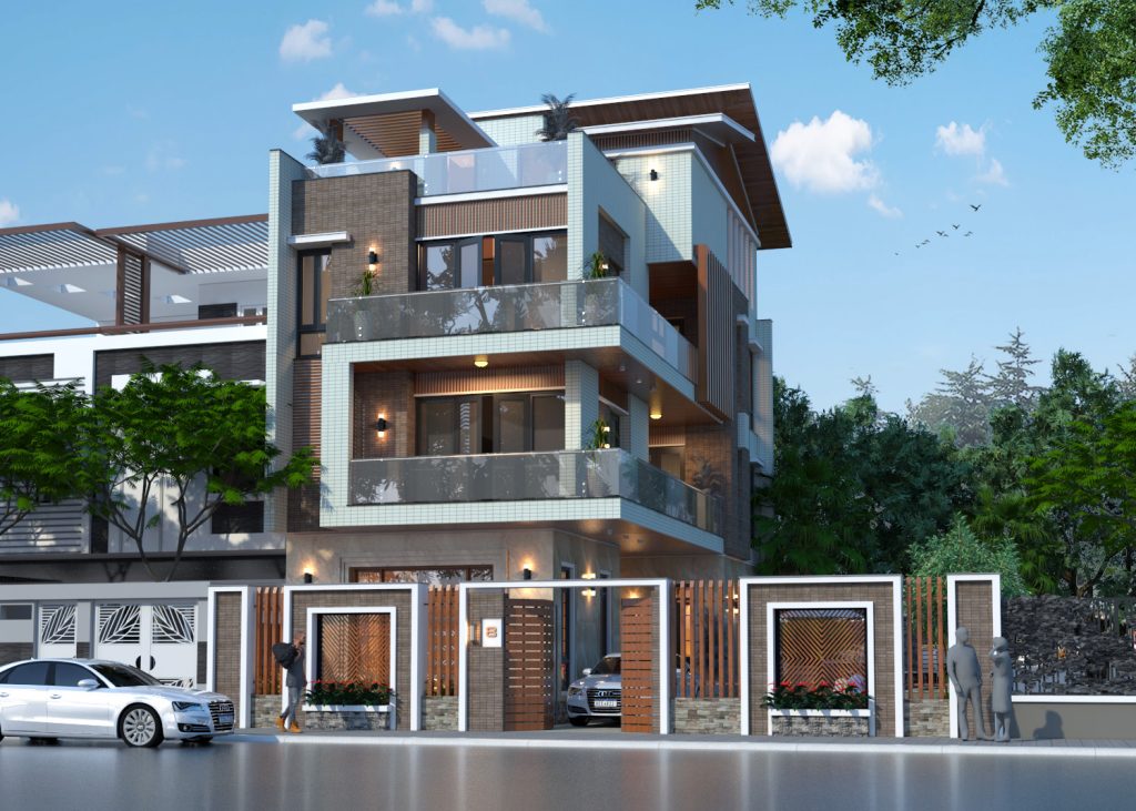 Thiết Kế Nhà Phố 4 Tầng Hiện Đại Tại Ân Thi Hưng Yên [Hl891219]