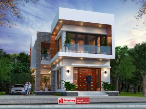 công trình biệt thự 2 tầng hiện đại đã hoàn thiện