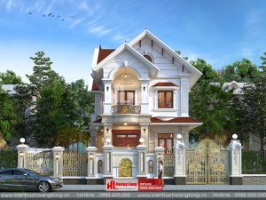 Biệt thự 2 tầng mái Thái tân cổ điển 8m mặt tiền tại Hà Nam