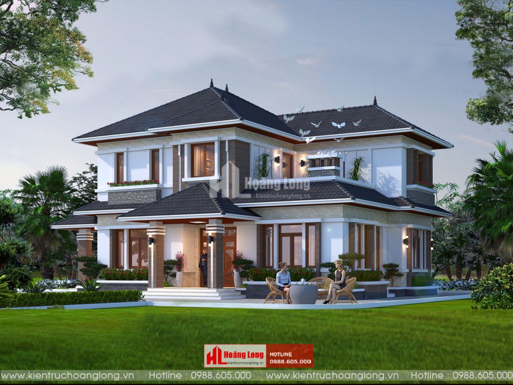 Mẫu Thiết Kế Biệt Thự 2 Tầng Hiện Đại