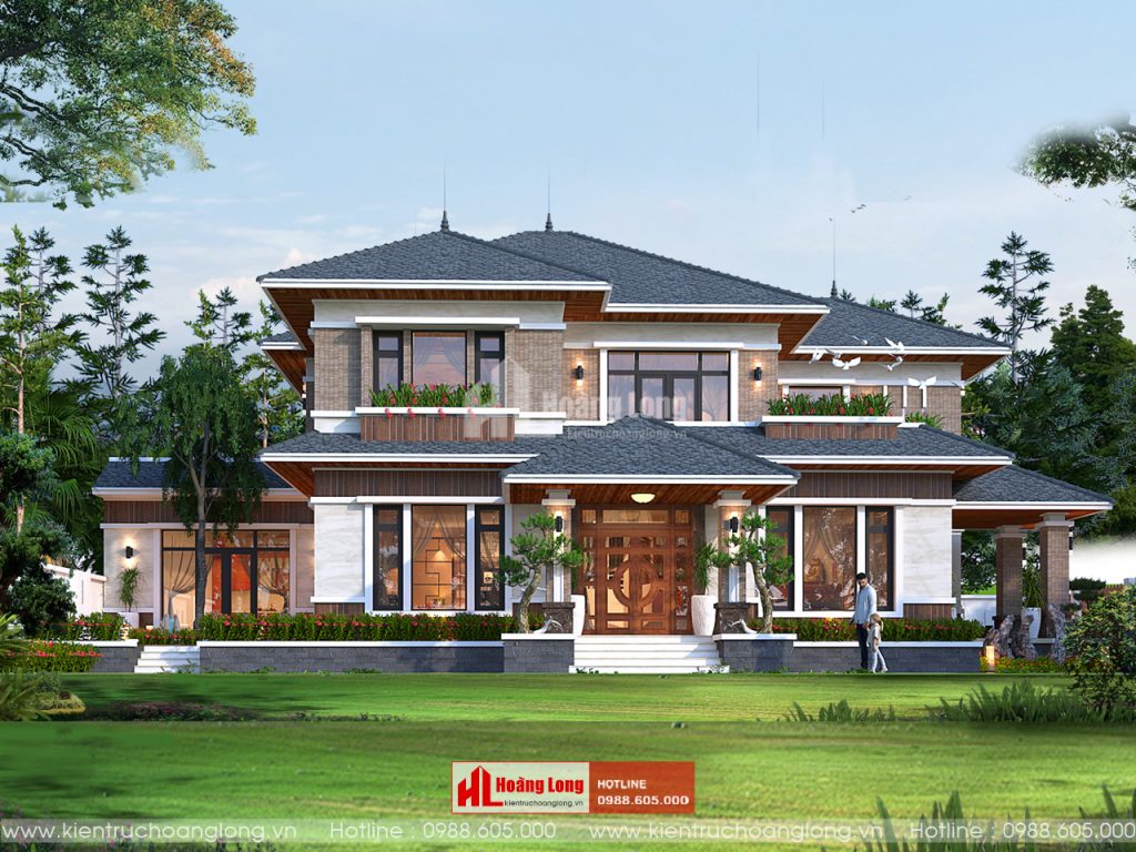 Mẫu Thiết Kế Biệt Thự 2 Tầng Hiện Đại
