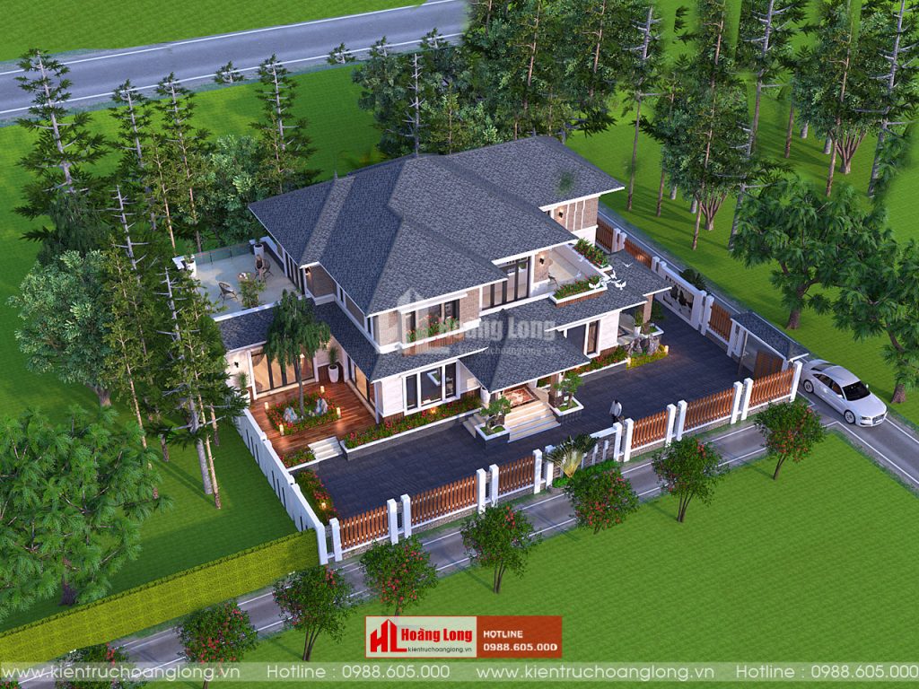 Mẫu Thiết Kế Biệt Thự 2 Tầng Hiện Đại