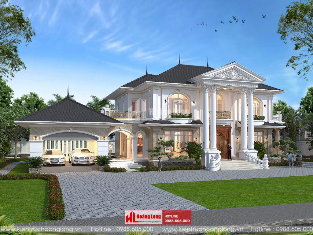 Mẫu Thiết Kế Biệt Thự 2 Tầng Hiện Đại