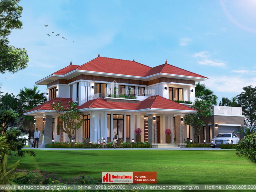 Mẫu Thiết Kế Biệt Thự 2 Tầng Hiện Đại