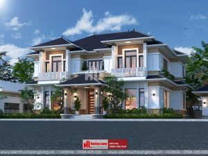 Mẫu Thiết Kế Biệt Thự 2 Tầng Đẹp