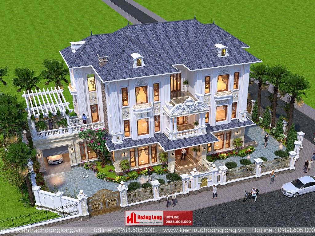 Tổng hợp các mẫu thiết kế biệt thự cổ điển đẹp 2025