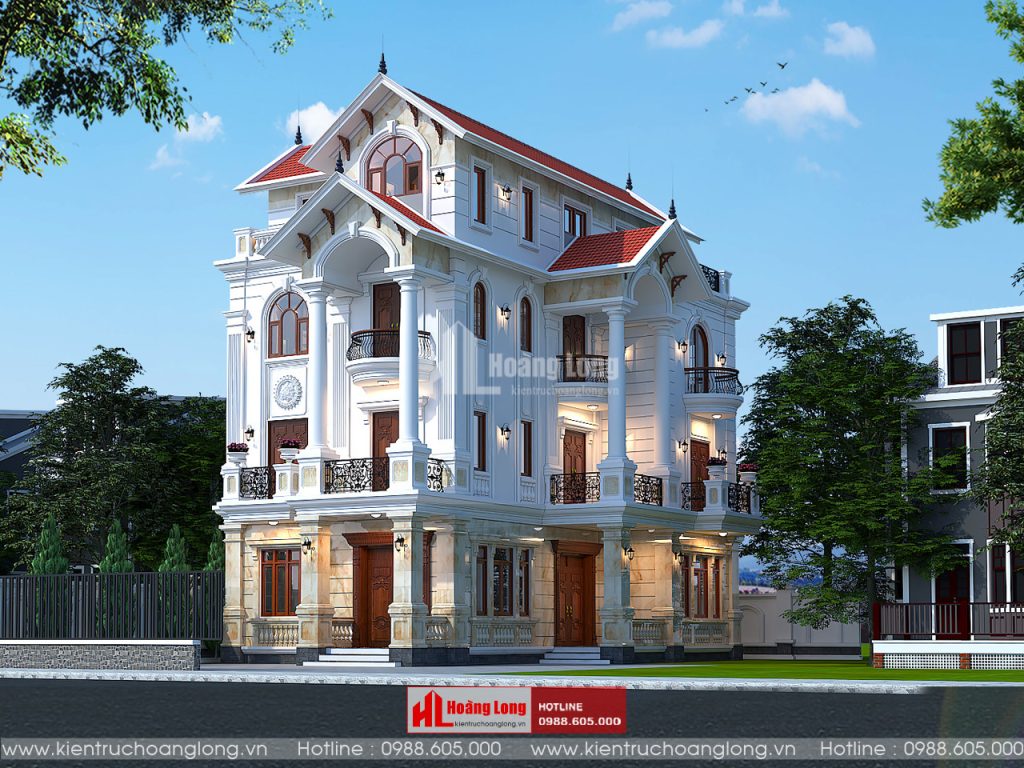 Tổng hợp các mẫu thiết kế biệt thự cổ điển đẹp 2025