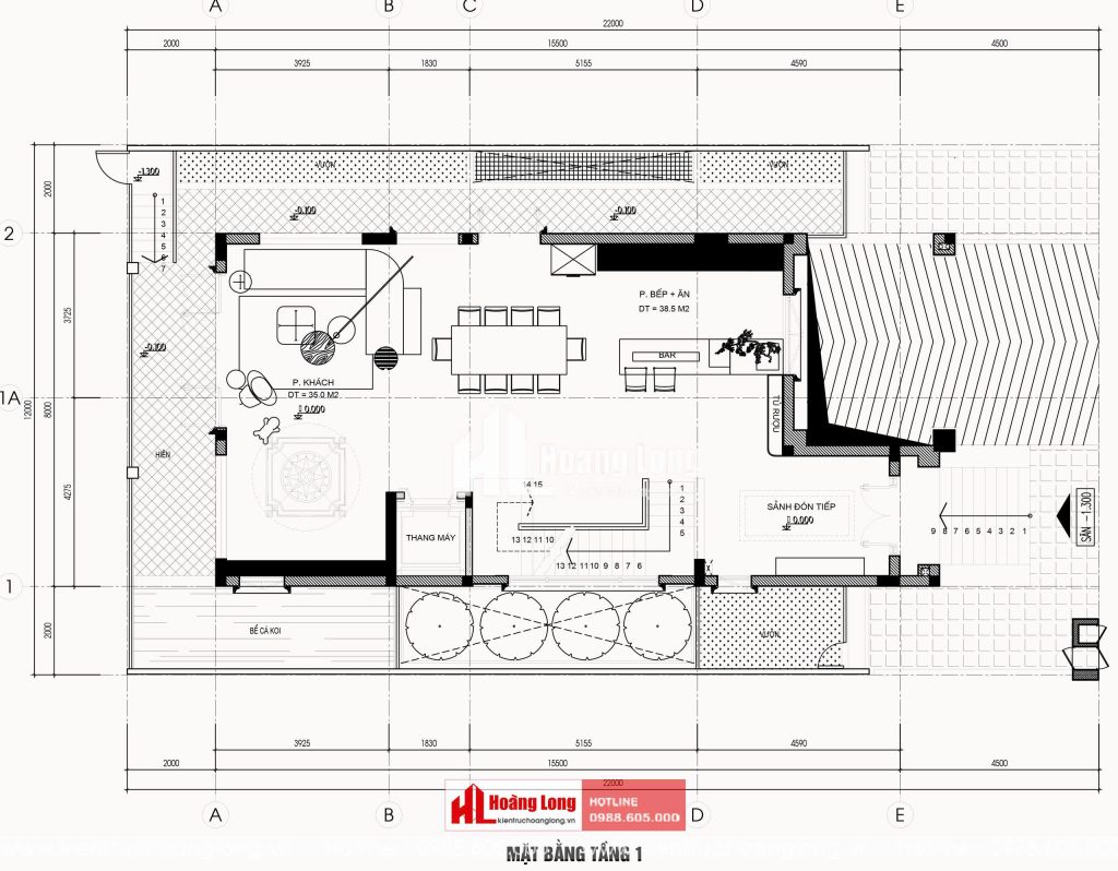 Kiến trúc Hoàng Long - Đơn vị thiết kế thi công biệt thự