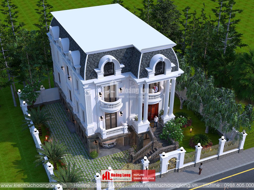 Bản Thiết Kế Nhà Biệt Thự 3 Tầng - Kiến Trúc Hoàng Long