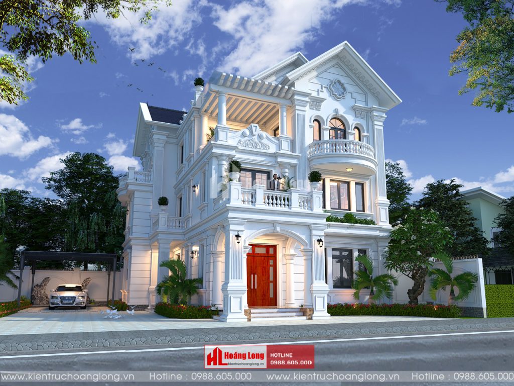 Bản Thiết Kế Nhà Biệt Thự 3 Tầng - Kiến Trúc Hoàng Long