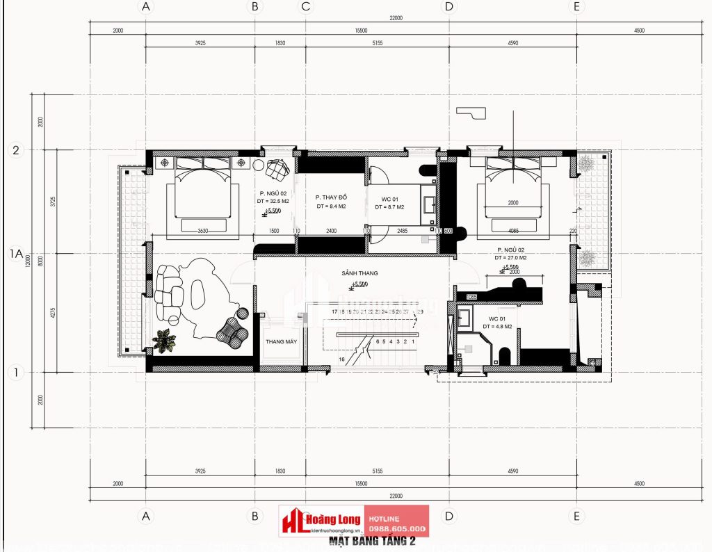 Bản Vẽ Thiết Kế Nhà Biệt Thự 3 Tầng