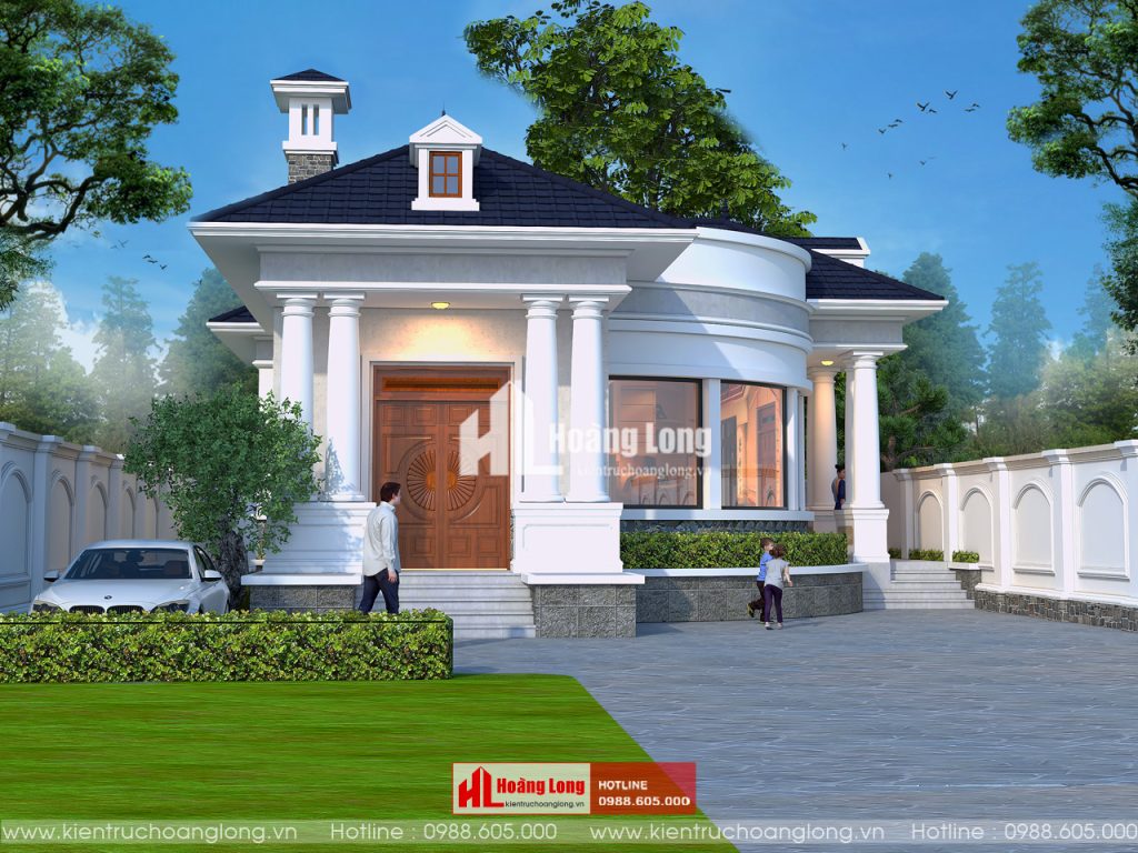 Biệt thự mái Nhật 1 tầng nhà vườn ở Hà Nam
