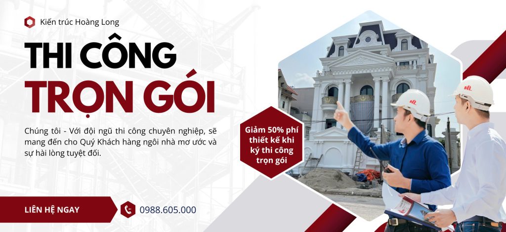 Công ty chuyên thiết kế biệt thự Kiến trúc Hoàng Long