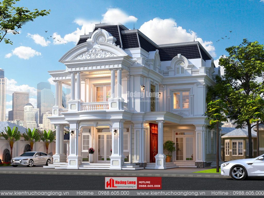 Mẫu Thiết Kế Biệt Thự 2 Tầng Đẹp Kiến Trúc Hoàng Long