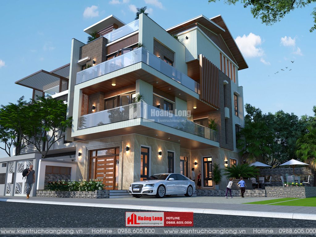 Mẫu Thiết Kế Biệt Thự Phố Hiện Đại 