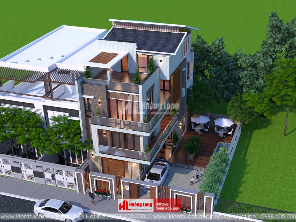 Mẫu Thiết Kế Biệt Thự Phố Hiện Đại 
