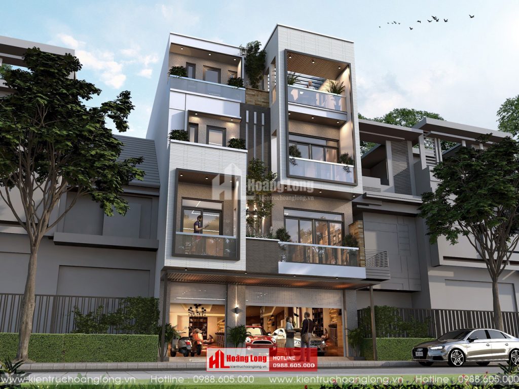 Mẫu Thiết Kế Biệt Thự Phố Hiện Đại 