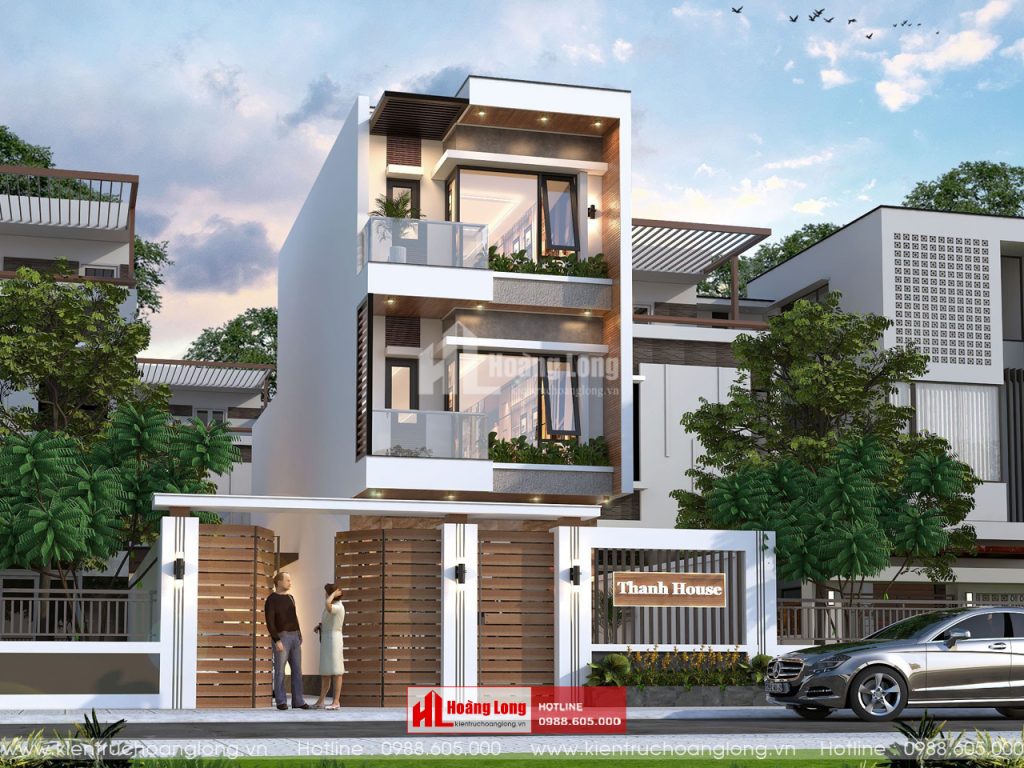 Mẫu Thiết Kế Biệt Thự Phố Hiện Đại 
