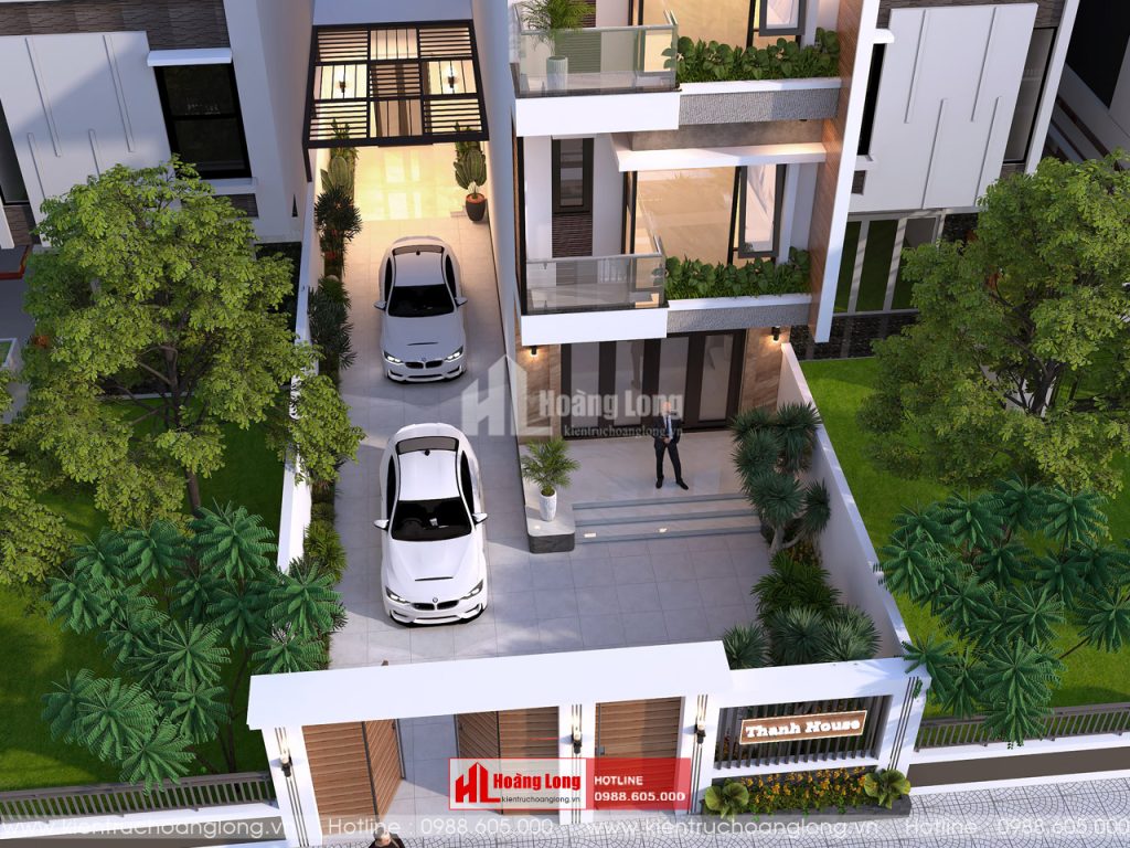 Mẫu Thiết Kế Biệt Thự Phố Hiện Đại 