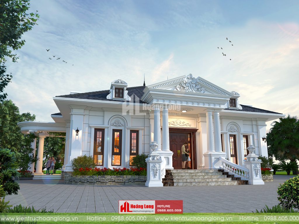 Mẫu Thiết Kế Biệt Thự Vườn 1 Tầng 