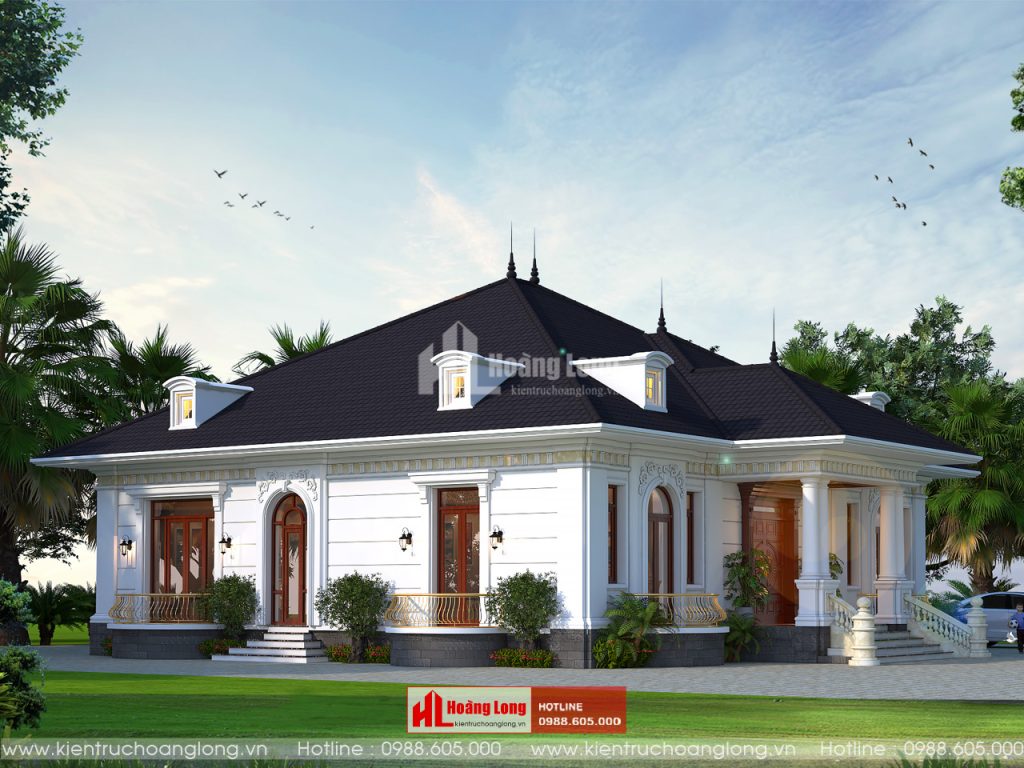 Mẫu Thiết Kế Biệt Thự Vườn 1 Tầng 