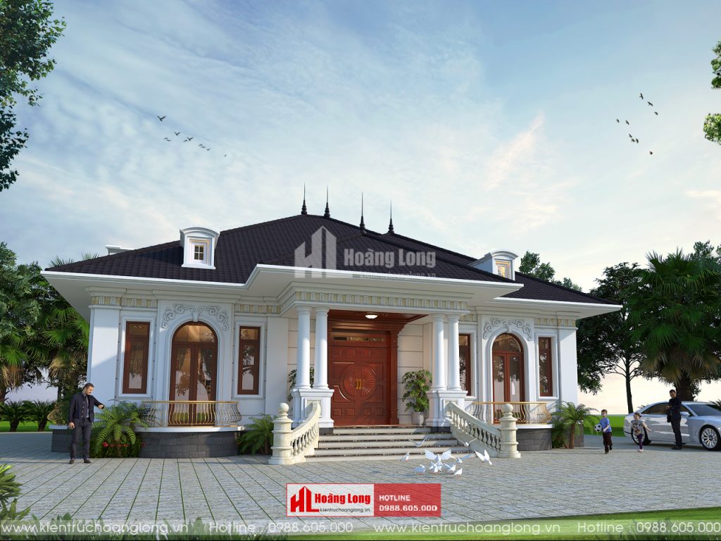 Mẫu Thiết Kế Biệt Thự Vườn 1 Tầng 