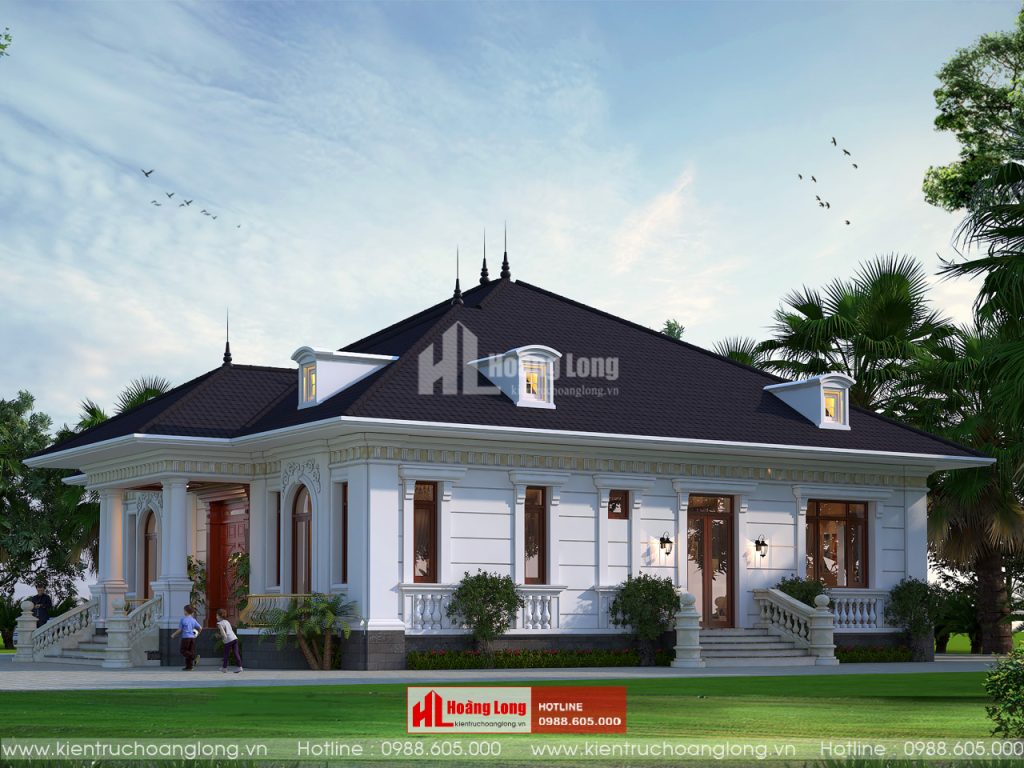 Mẫu Thiết Kế Biệt Thự Vườn 1 Tầng 