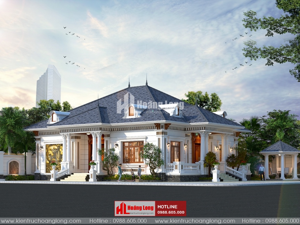 Mẫu Thiết Kế Biệt Thự Vườn 1 Tầng 