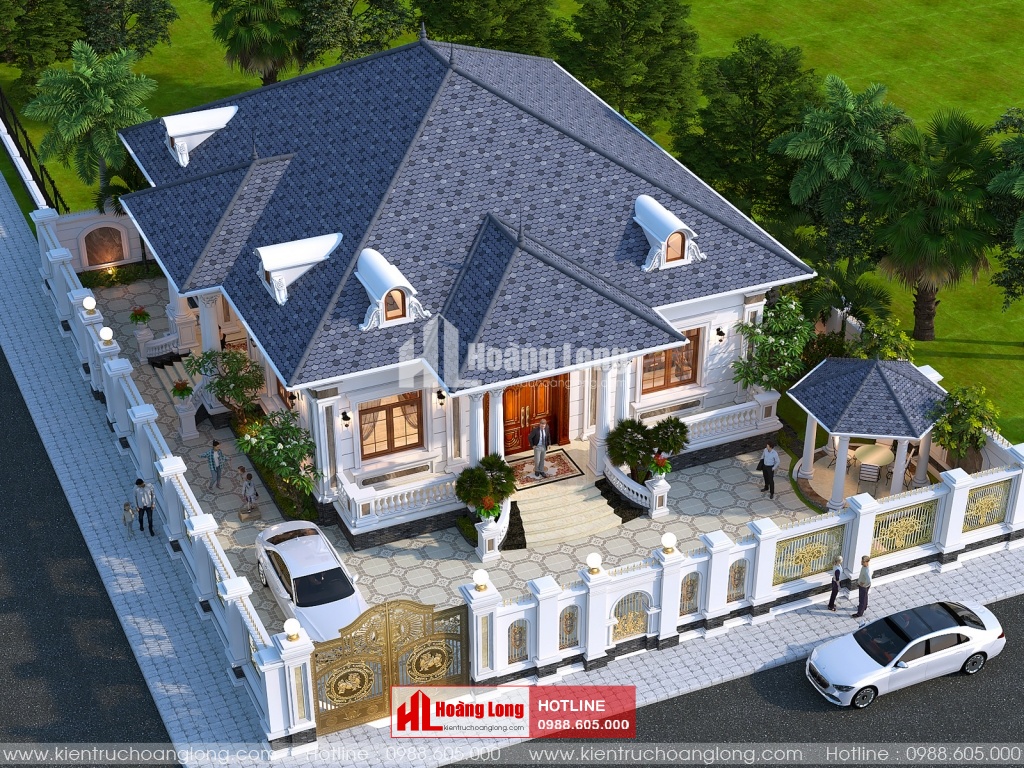 Mẫu Thiết Kế Biệt Thự Vườn 1 Tầng 