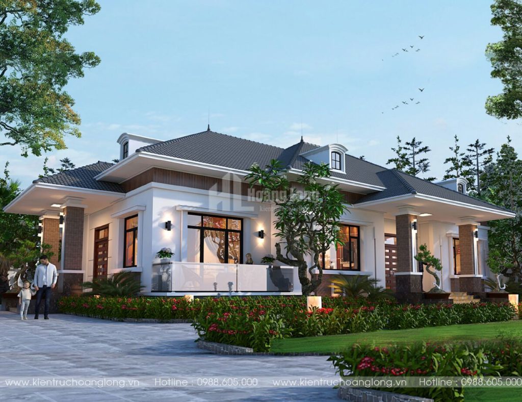 Mẫu Thiết Kế Biệt Thự Vườn 1 Tầng 