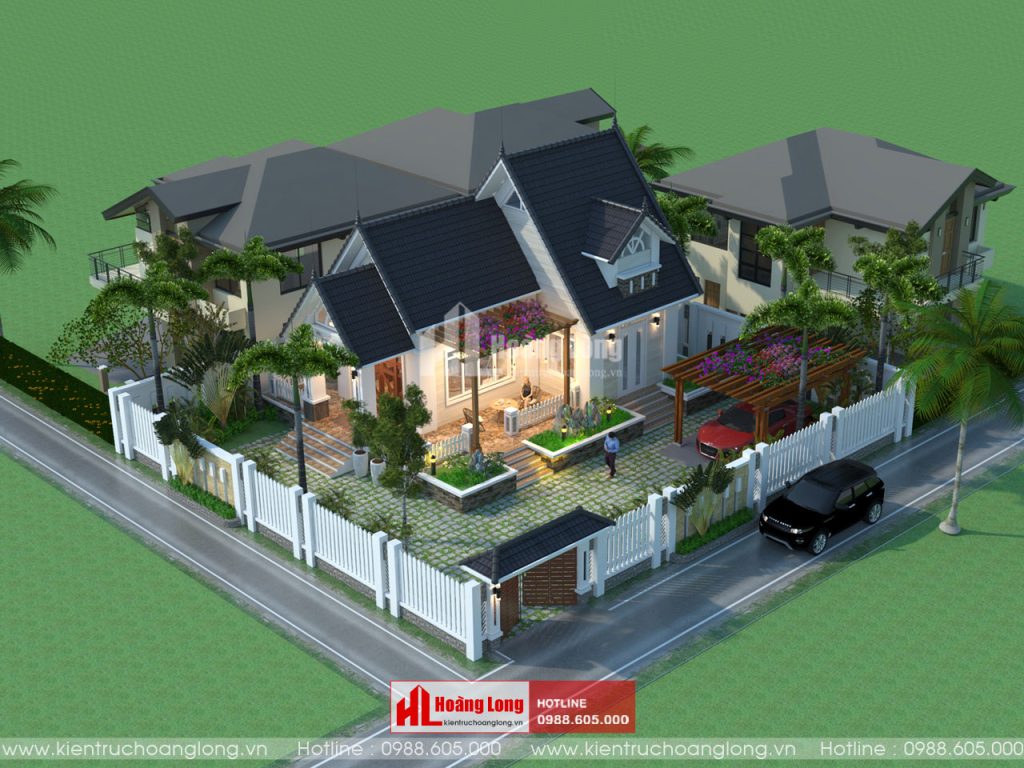 Mẫu Thiết Kế Biệt Thự Vườn 1 Tầng 